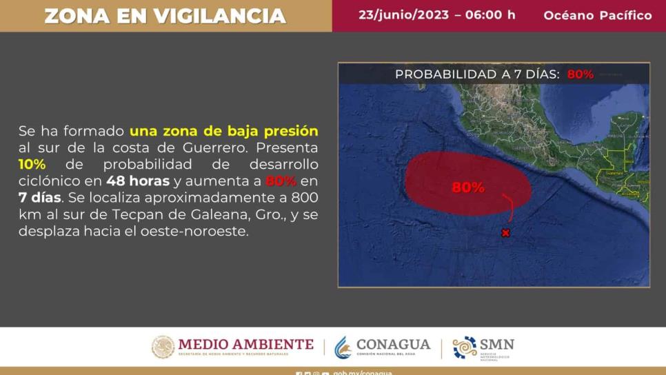 «Adrián» a 80% de formarse para el 27 de junio 