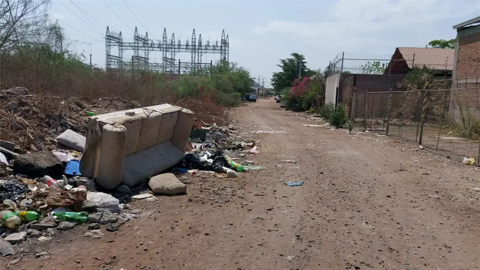 Colonia Tepeca sin recolección de basura. FOTO: Luz Noticias