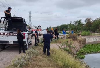 Localizan flotando y sin vida a un abuelito en el canal Lateral 18 en Ahome