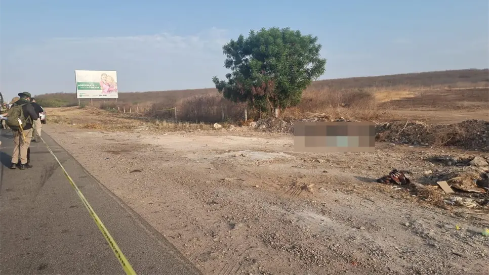 Los cuerpos estaban a unos metros de la carretera.