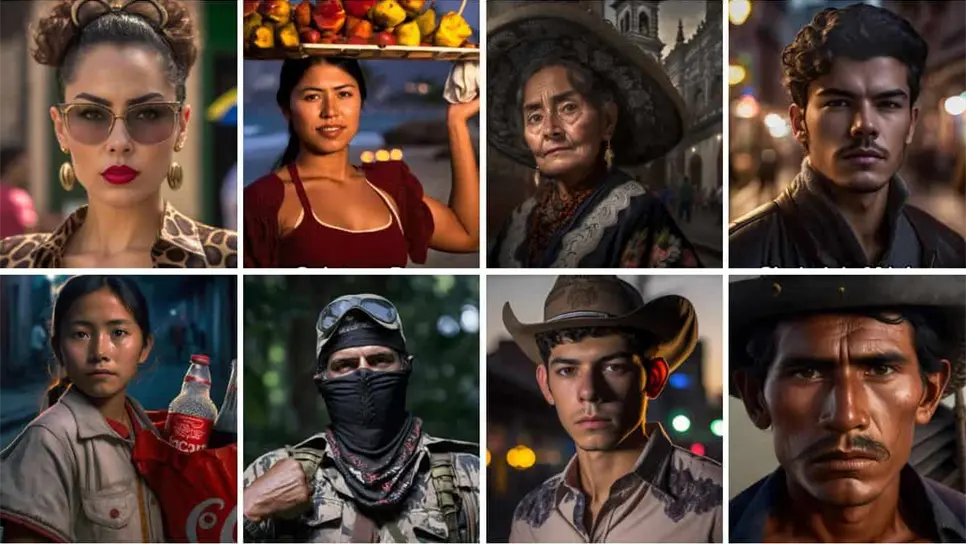 Las fotos creadas con Inteligencia Artificial. FOTOS: TikTok