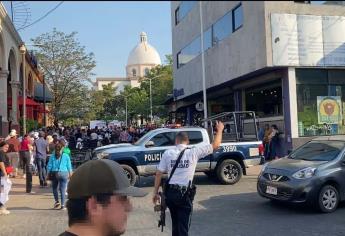 Cierran calles en el centro de Culiacán por la llegada de Adán Augusto