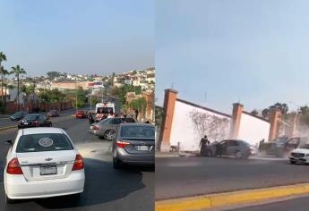 Conductora resulta herida al chocar en Colinas de San Miguel, en Culiacán
