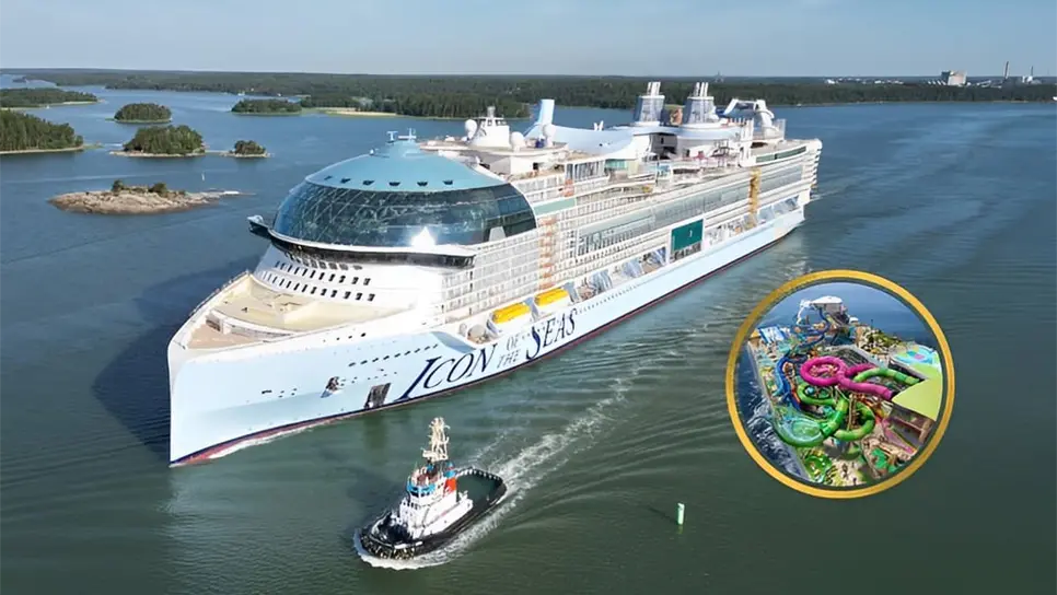 El Icon of the Seas zarpará en enero de 2024. FOTO: Royal Caribbean