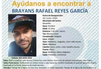 Desaparece Brayan Rafael en Mazatlán; salió de casa y ya no volvió 