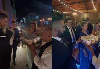 Se casan y les dan sopa maruchan a los invitados de su boda|VIDEO