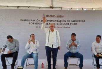 Entregan 4.4 km de carretera en El Fuerte, conduce a una comunidad indígena