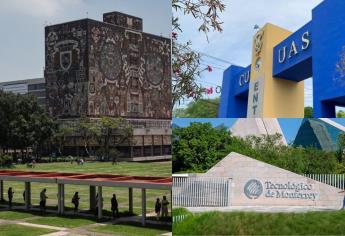 Estas son las 11 mejores universidades en México de acuerdo a un ranking mundial, ¿Está la UAS?