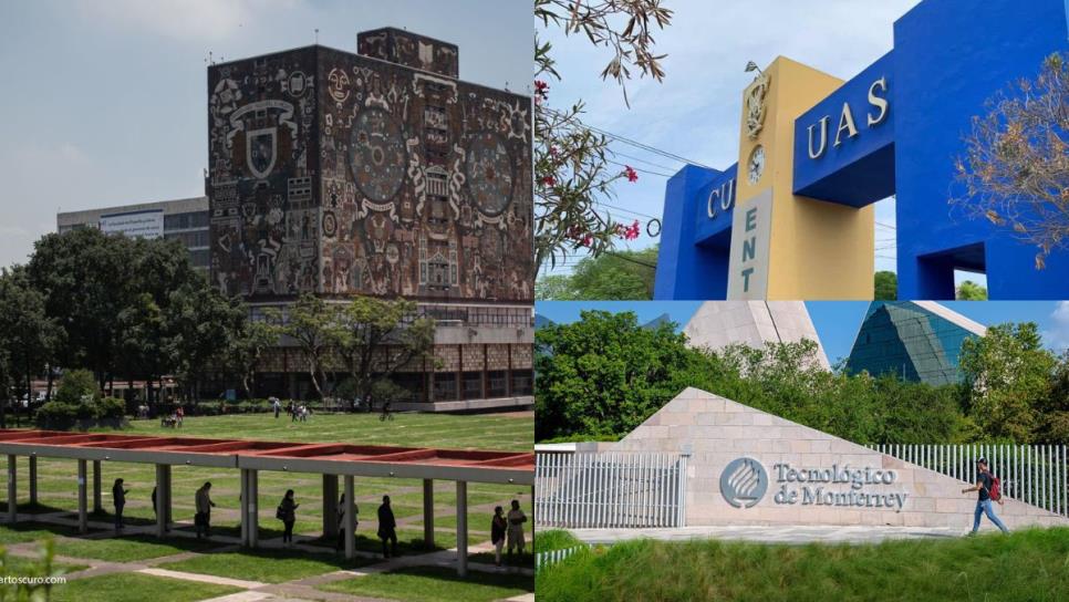 Estas son las 11 mejores universidades en México de acuerdo a un ranking mundial, ¿Está la UAS?