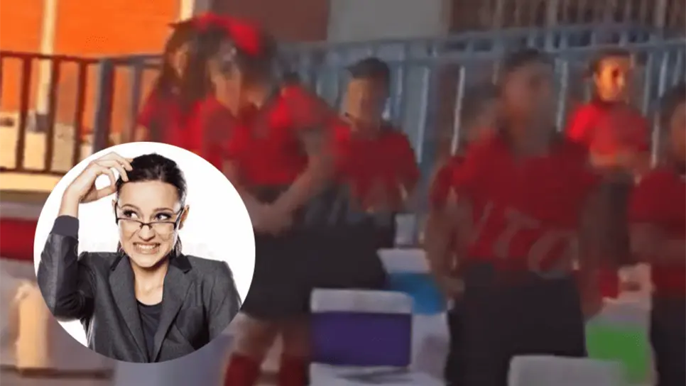 La maestra vivió un momento vergonzoso en la graduación de sus alumnos. FOTO: Internet