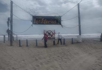 Huracán «Beatriz»: por olas de hasta 3 metros de altura, cierran playas de Guasave