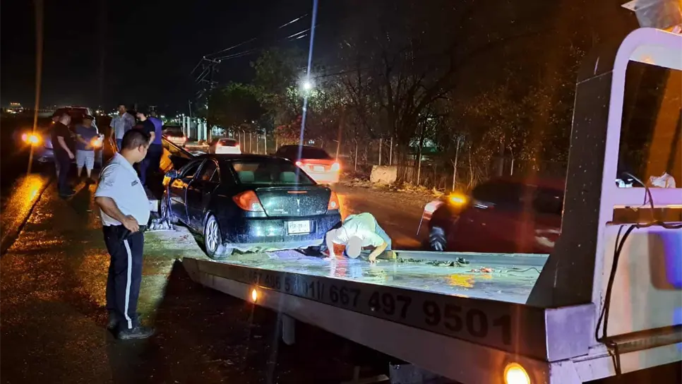 El accidentado fue trasladado al hospital. FOTO: Cortesía