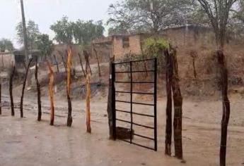 Intensa lluvia en Chinobampo, El Fuerte