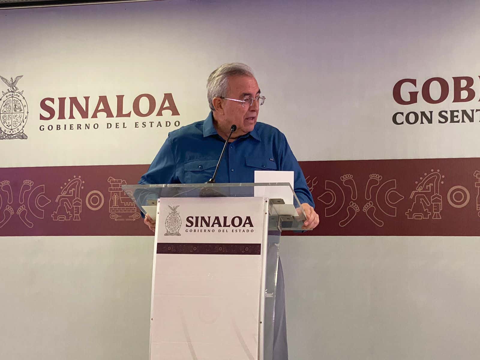 Rubén Rocha Moya en su «semanera». FOTO: Luz Noticias