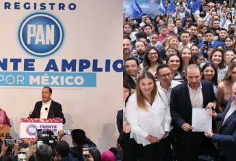 Santiago Creel y Xóchitl Gálvez se registran para ir por candidatura del Frente Amplio por México