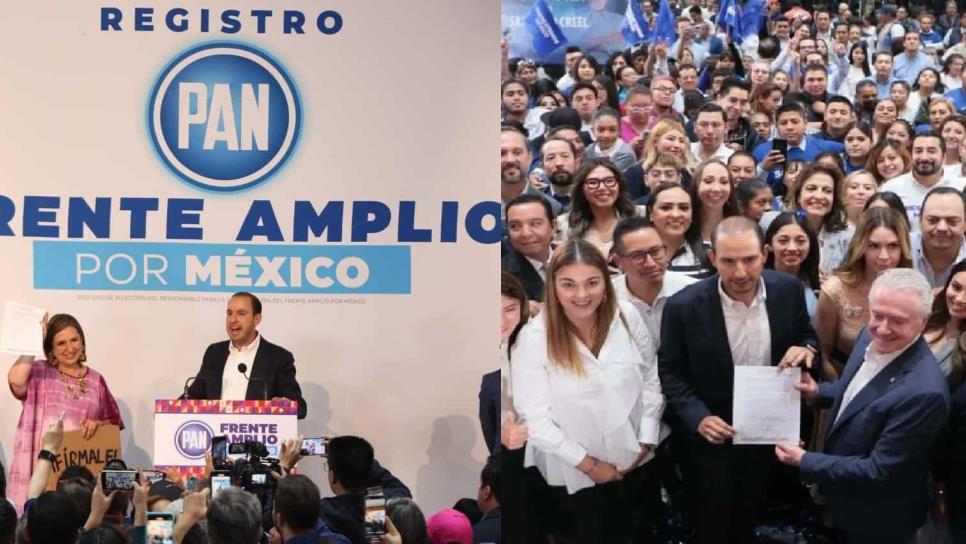 Santiago Creel y Xóchitl Gálvez se registran para ir por candidatura del Frente Amplio por México