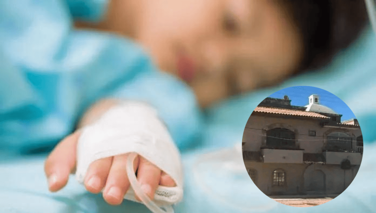 El infante se encuentra hospitalizado. FOOTO: Luz Noticias