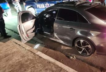 Traía un auto de lujo robado y lo detienen en El Palmito, Culiacán