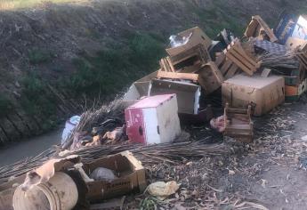 Van más de 8 detenidos por tirar basura en drenes y canales de Ahome
