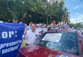 Rocha Moya pide no hacer caso a «marchitas» de la UAS, que son del PAS y encabeza el rector