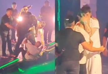 Peso Pluma salva a un fan agredido por un guardia de seguridad en pleno concierto | VIDEO 