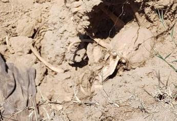 Lluvias deslavan cerros y aparece osamenta entre las piedras en Mazatlán 