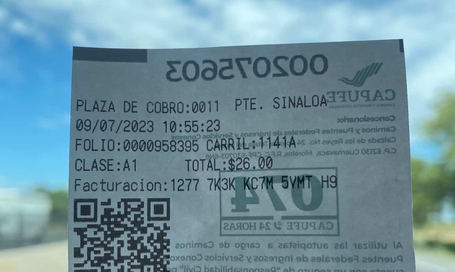 Aumenta tarifa en casetas de cobro por la carretera libre en Sinaloa