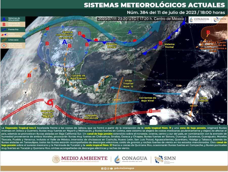 Se pronostican lluvias fuertes la noche de este martes y madrugada del miércoles