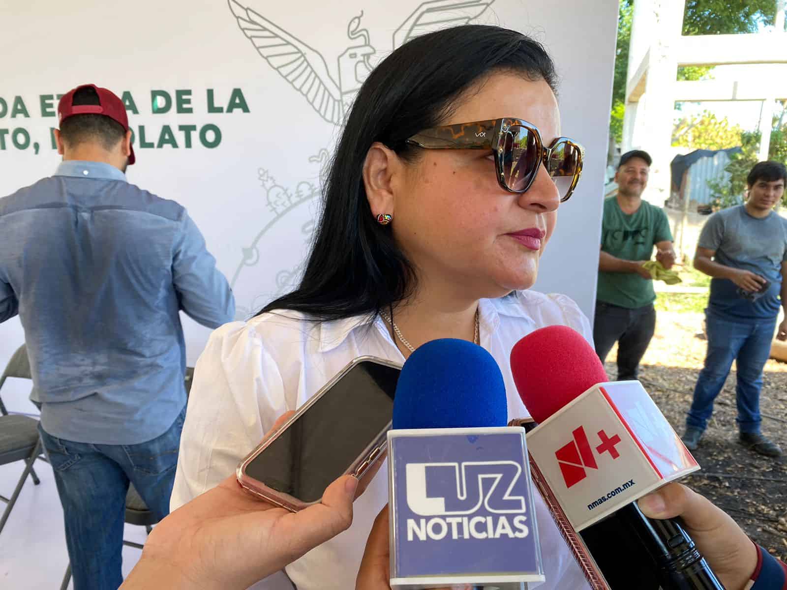 La alcaldesa lamentó que se vaya la luz con frecuencia en Navolato. FOTO: Luz Noticias