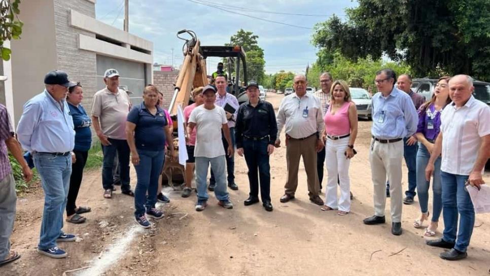 Inicia obra de agua potable en el fraccionamiento San Francisco, en Los Mochis