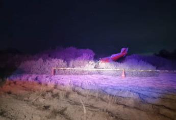 Se desploma avioneta en Navolato; hay dos heridos