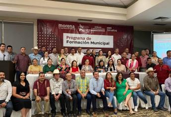 Alcaldes de Sinaloa asisten al Programa de Formación Municipal Morena