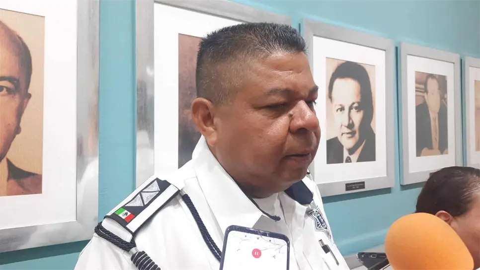 Juan Sergio Camacho Torres, Comandante de Tránsito en Mazatlán. FOTO: Luz Noticias