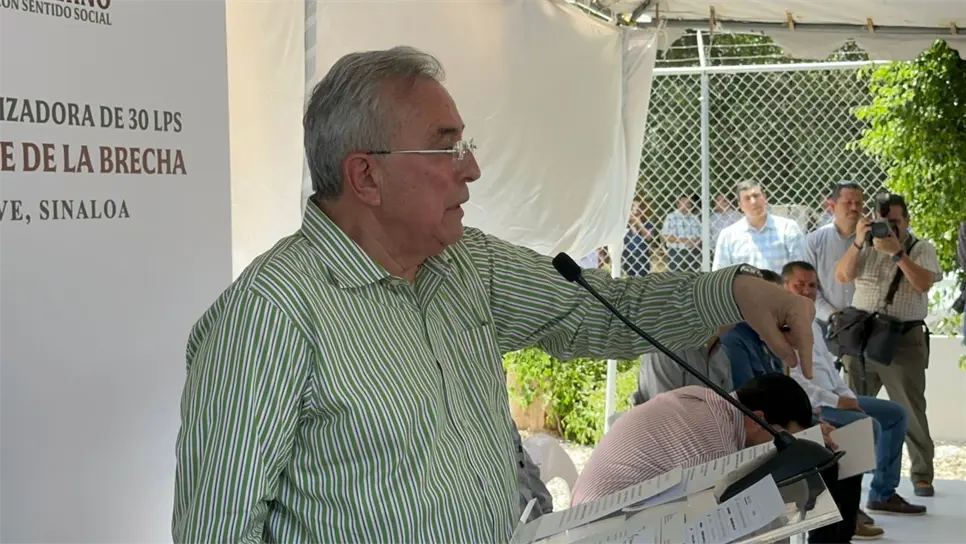 Rubén Rocha Moya, Gobernador de Sinaloa. FOTO: Heidi Fonseca.