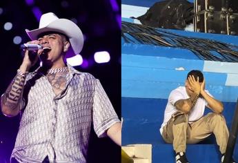 ¿Mala suerte de Eduin Caz? Sismo sorprende a fans de Grupo Firme en El Salvador