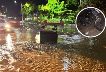Un motociclista fue arrastrado por las lluvias de hasta 63 milímetros en Culiacán