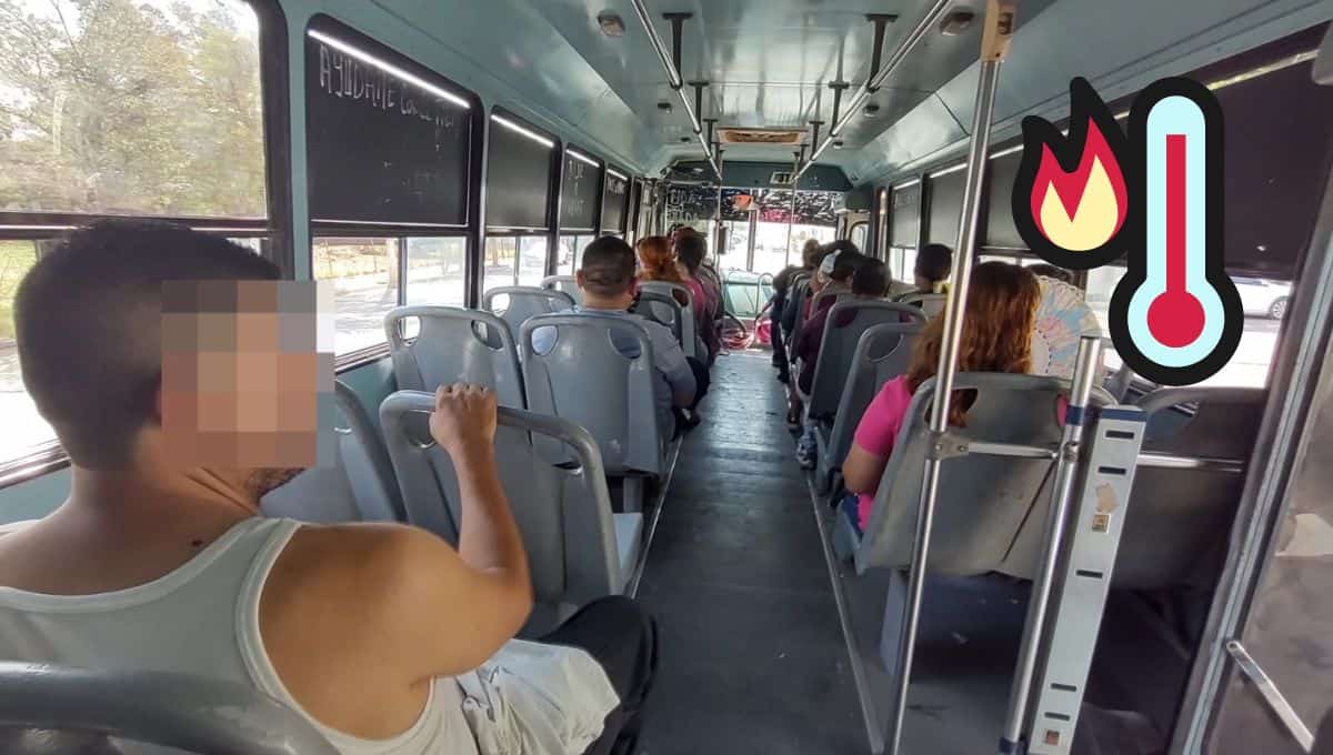 Incluso, algunos usuarios optan desprenderse de las prendas que portan para mitigar el calor. FOTO: Iván Rodríguez