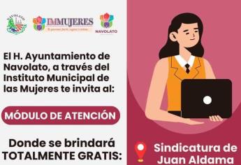 IMMUJERES Navolato llevará atención psicológica y jurídica gratuita a la sindicatura de «El Tigre»