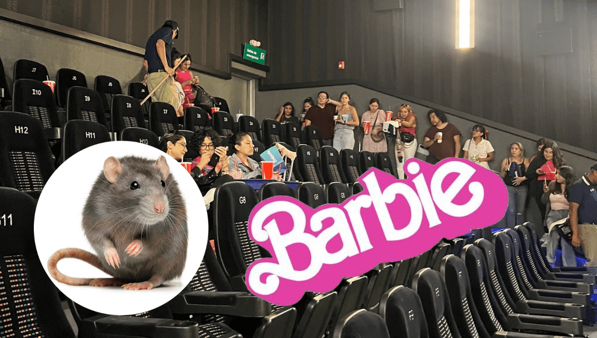 Una rata generó pánico en sala de cine durante la película de Barbie. FOTO: Luz Noticias