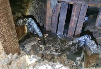 Descubren toma clandestina de gasolina gracias a un socavón en Mazatlán