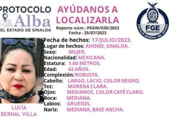 Otra mujer desaparecida en Los Mochis; ahora buscan a Lucía Bernal