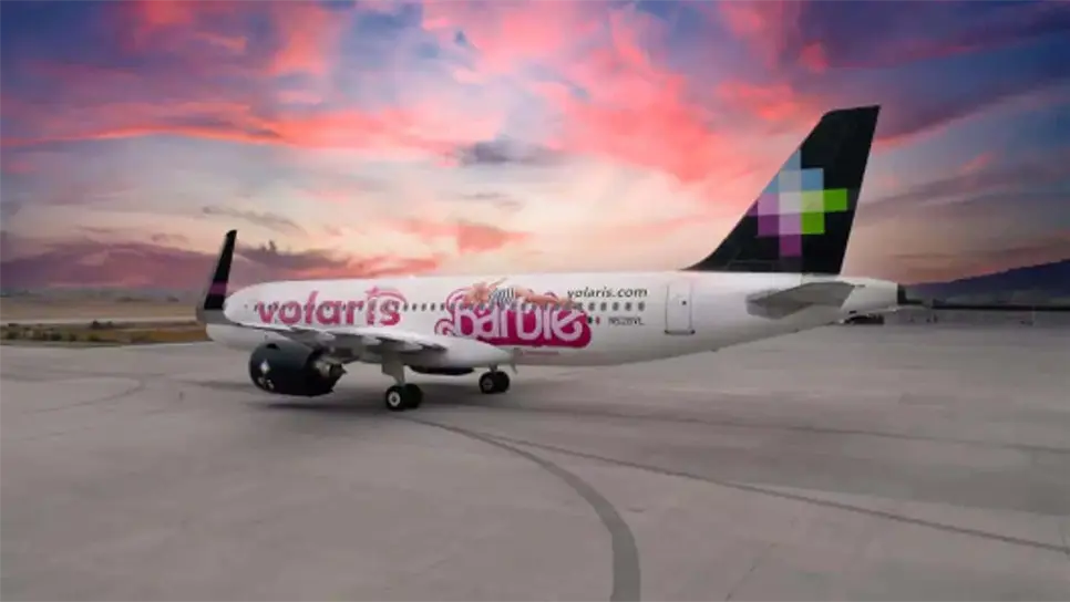 Turismo busca traer avión de Barbie de Volaris a Los Mochis. FOTO: Cortesía