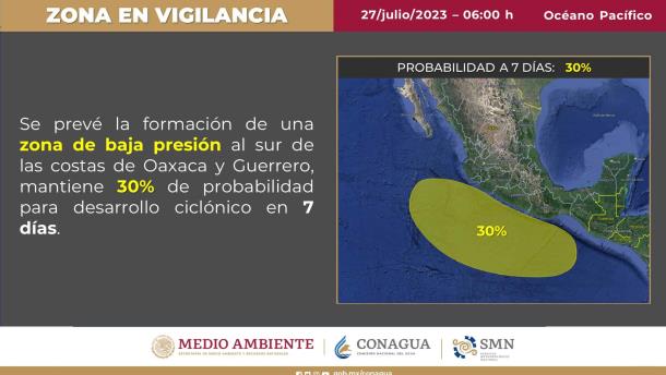 Aumenta la probabilidad de que un nuevo ciclón tropical se forme en México