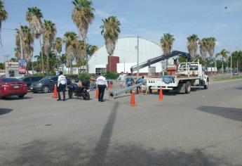 Instalan semáforos en Los Mochis, estarán funcionando en 15 días