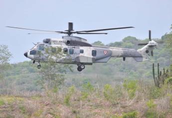 AMLO supervisa desde el aire las presas Picachos y Santa María