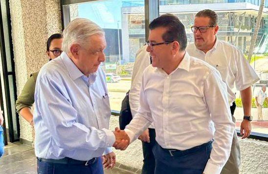 Alcalde Edgar González se reúne con el Presidente, Andrés Manuel López Obrador.