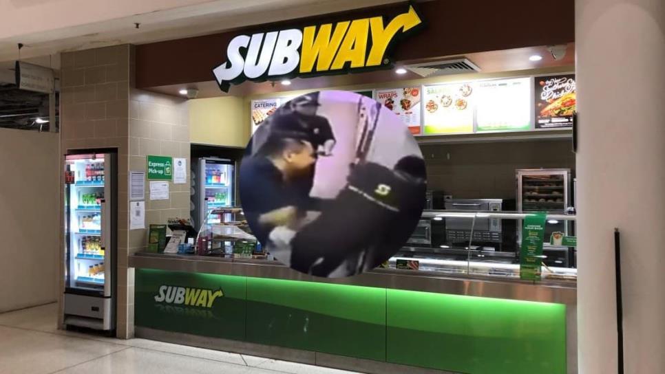 Sujeto agrede a empleado de SubWay en San Luis Potosí | VIDEO