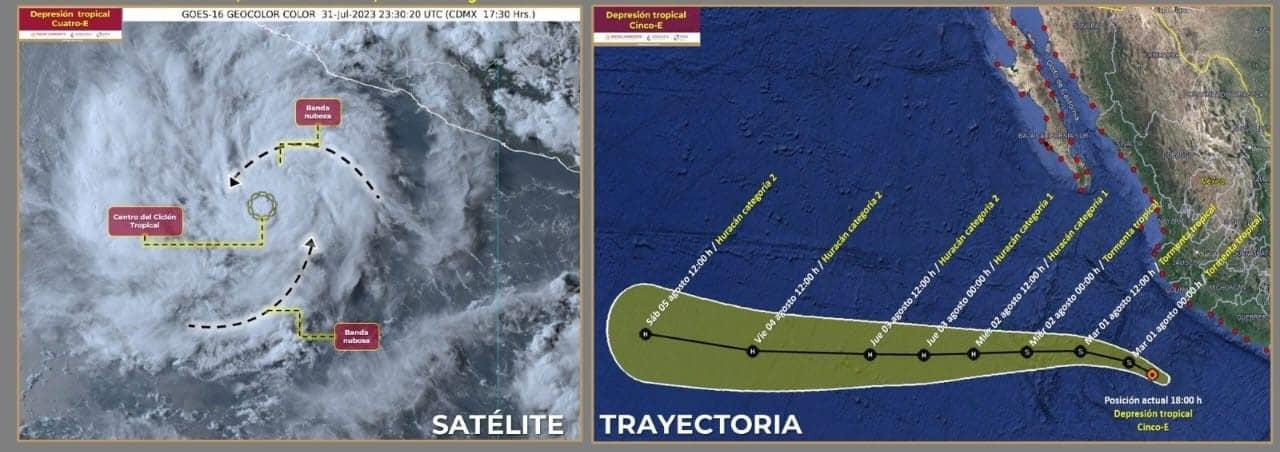 Huracán Dora: ¿cuándo se forma y qué estados afectará? 