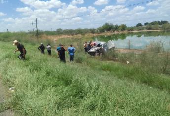 Volcadura por la México 15 en Guasave deja a un hombre lesionado