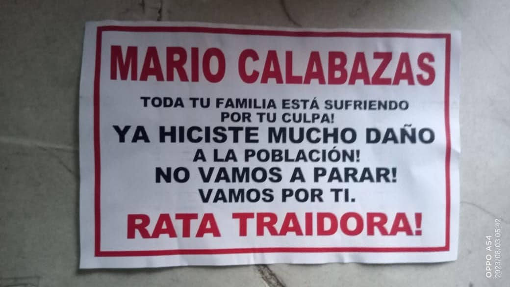 Los volantes fueron entregados entre la madrugada y la mañana de este jueves. FOTO: Cortesía